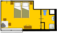 Hotel-Pension Zoomoord, Renesse - Plan Zimmer 3